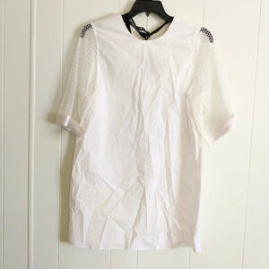 Grey Lab Womens Dress While Shirt Sz Medium NWT